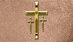 DNSEMP-C-517-GD-SH-BZ Empire Corner Gold 3 Crosses Shim Bronze